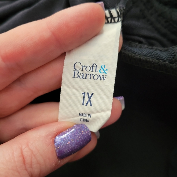 Swim Top Lattice Neckline 1x - Picture 6 of 6